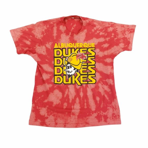 Vintage 1980s Albuquerque Dukes Baseball T-Shirt Mens XL USA Made Single Stitch - Picture 1 of 8